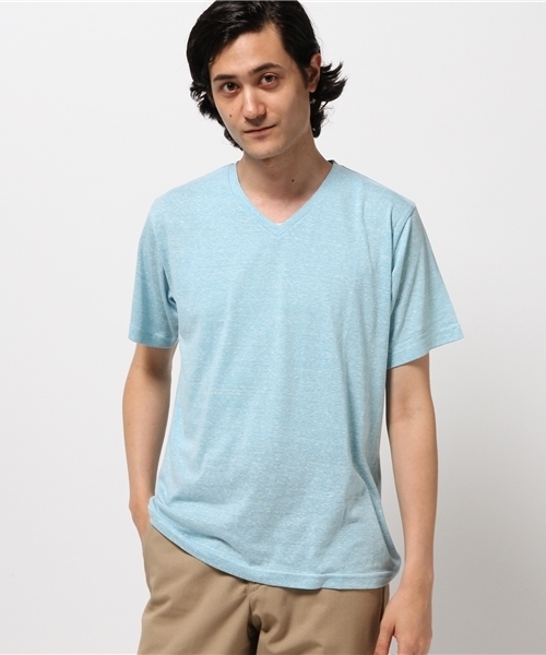 WEGO（ウィゴー）の「WEGO/無地VネックTシャツ（Tシャツ/カットソー・メンズ・ホワイト/サックスブルー/レッド/ライム・SMALL/MEDIUM/LARGE）」の13枚目の写真