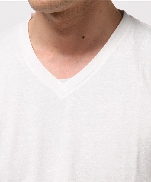 WEGO（ウィゴー）の「WEGO/無地VネックTシャツ（Tシャツ/カットソー・メンズ・ホワイト/サックスブルー/レッド/ライム・SMALL/MEDIUM/LARGE）」の9枚目の写真