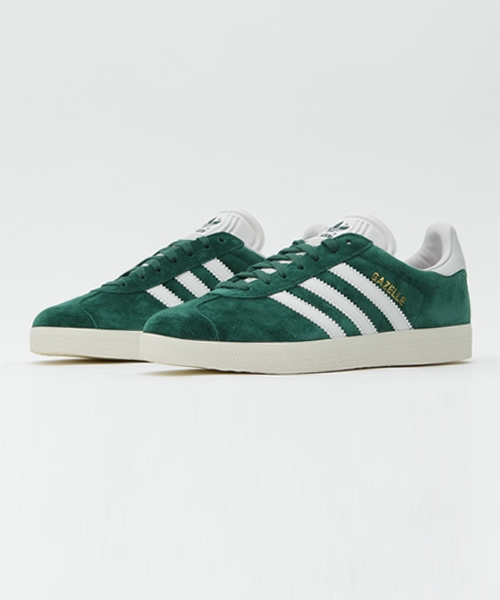 adidas（アディダス）の「オリジナルス ガゼル [GAZELLE]（スニーカー・メンズ・グリーン/ライトグレー/ネイビー/ブラック×ホワイト/レッド・26.0cm/27.0cm/24.0cm/22.0cm/26.5cm/27.5cm/22.5cm/25.5cm/24.5cm/23.5cm/23.0cm/28.0cm/28.5cm/25.0cm/30.0cm/29.0cm/29.5cm）」の4枚目の写真