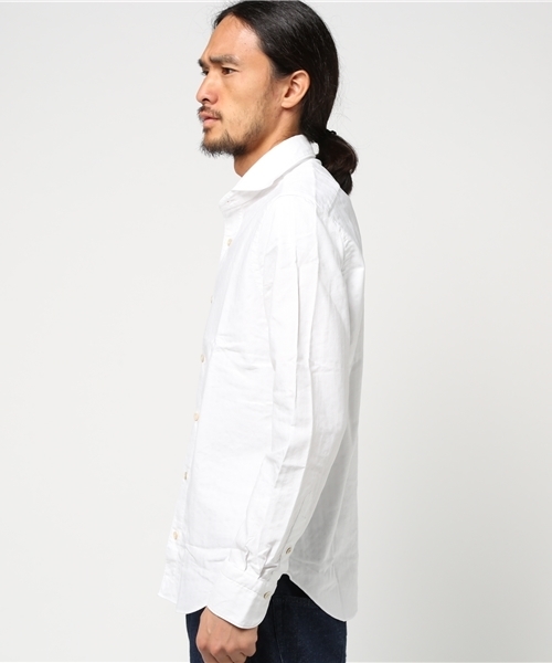 Finamore(フィナモレ)の「Finamore プレーンホリゾンタルカラーシャツ(シャツ/ブラウス・メンズ・ホワイト系その他・MEDIUM/SMALL/LARGE)」の2枚目の写真