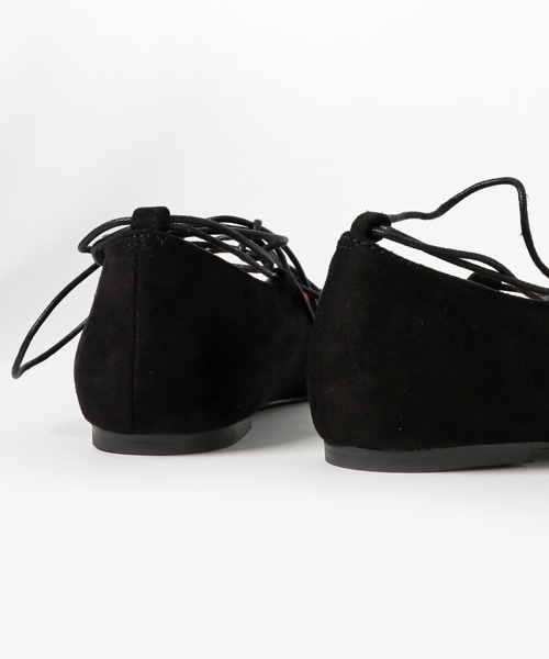 ADAM ET ROPE'（アダムエロペ）の「【店舗限定】フラットレースアップシューズ（バレエシューズ・レディース・ベージュ/ブラック・24.5cm/24.0cm/23.5cm/23.0cm/22.5cm）」の9枚目の写真