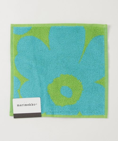 marimekko（マリメッコ）の「Mini Unikko/MINI TOWEL（ハンカチ/ハンドタオル・レディース・ライム/オレンジ/ブルー/ブラック/レッド/ダークグリーン/ボルドー・FREE）」の4枚目の写真