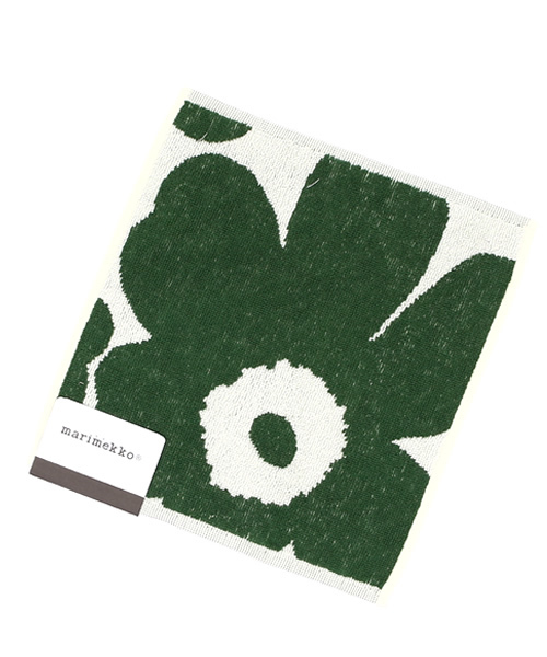 marimekko（マリメッコ）の「Mini Unikko/MINI TOWEL（ハンカチ/ハンドタオル・レディース・ライム/オレンジ/ブルー/ブラック/レッド/ダークグリーン/ボルドー・FREE）」の3枚目の写真