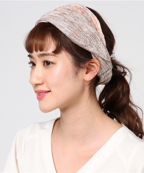 チャイハネ(チャイハネ)の「【チャイハネ】ピクシーヘアバンド(ヘアバンド・レディース・レッド/キャメル/ライトグレー/ブルー/ベージュ/ダークグレー・FREE)」の5枚目の写真