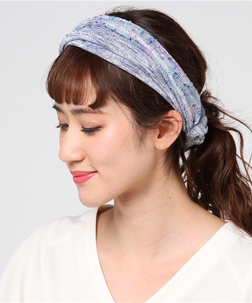 チャイハネ(チャイハネ)の「【チャイハネ】ピクシーヘアバンド(ヘアバンド・レディース・レッド/キャメル/ライトグレー/ブルー/ベージュ/ダークグレー・FREE)」の4枚目の写真
