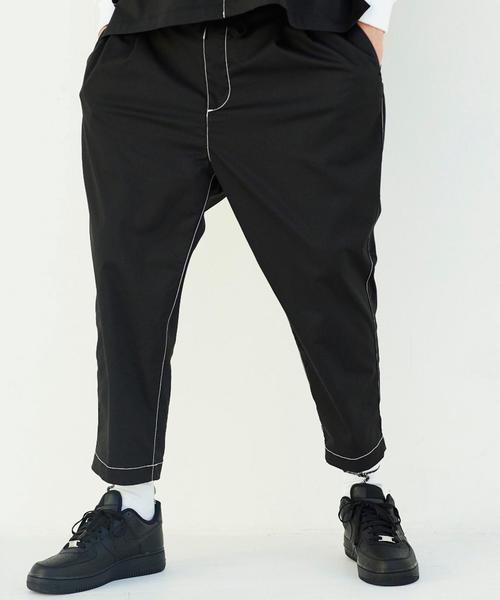 MONKEY TIME（モンキータイム）の「＜monkey time＞ WHITE STICH DRROPED ANKLE/アンクルパンツ ◆（その他パンツ・メンズ・ブラック・LARGE/MEDIUM/SMALL）」の5枚目の写真