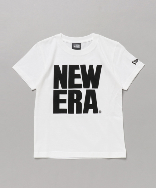 New Era ニューエラ の ニューエラ キッズ Tシャツ ビッグ ロゴ ホワイト New Era Tシャツ カットソー Wear