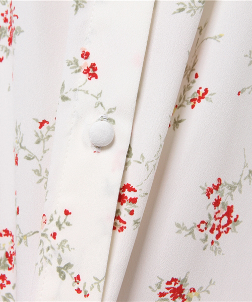 archives（アルシーヴ）の「花柄シャツワンピース（シャツワンピース・レディース・ブラック/オフホワイト/ネイビー・MEDIUM）」の11枚目の写真