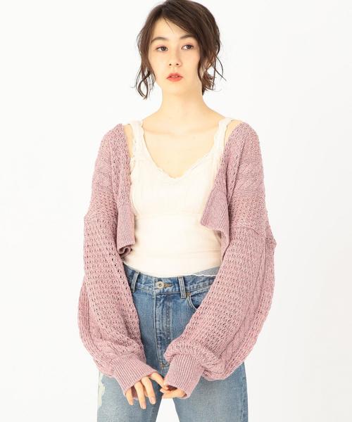 Another Edition（アナザーエディション）の「バック変形ボレロ（カーディガン/ボレロ・レディース・ナチュラル/ライトピンク・フリー）」の9枚目の写真