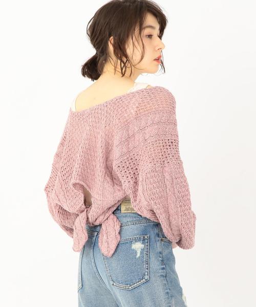 Another Edition（アナザーエディション）の「バック変形ボレロ（カーディガン/ボレロ・レディース・ナチュラル/ライトピンク・フリー）」の11枚目の写真