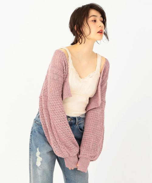Another Edition（アナザーエディション）の「バック変形ボレロ（カーディガン/ボレロ・レディース・ナチュラル/ライトピンク・フリー）」の21枚目の写真