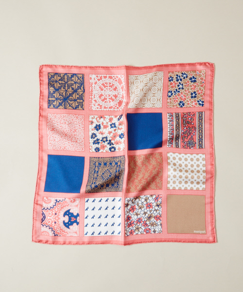 manipuri（マニプリ）の「Manipuri Patchworkｽｶｰﾌ45（バンダナ