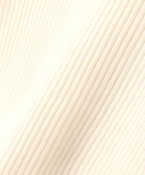 NATURAL BEAUTY BASIC（ナチュラルビューティーベーシック）の「フレアスリーブリブニット（ニット/セーター・レディース・ブラック/ホワイト系その他/レッド・MEDIUM）」の12枚目の写真