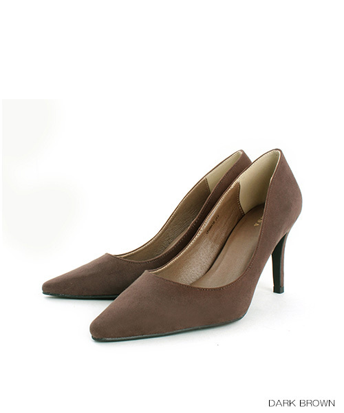 RANDA(ランダ)の「スクエアトゥプレーンパンプス(パンプス・レディース・プラム/ブラック/ダークブラウン/ベージュ系その他/ドット/ライラック/ライトブルー/ベージュ・22/22.5/23/23.5/24/24.5/25/25.5)」の2枚目の写真