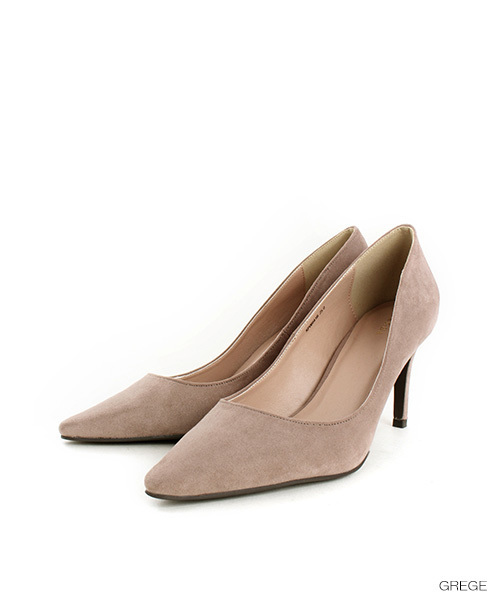 RANDA(ランダ)の「スクエアトゥプレーンパンプス(パンプス・レディース・プラム/ブラック/ダークブラウン/ベージュ系その他/ドット/ライラック/ライトブルー/ベージュ・22/22.5/23/23.5/24/24.5/25/25.5)」の4枚目の写真