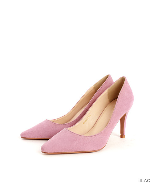 RANDA(ランダ)の「スクエアトゥプレーンパンプス(パンプス・レディース・プラム/ブラック/ダークブラウン/ベージュ系その他/ドット/ライラック/ライトブルー/ベージュ・22/22.5/23/23.5/24/24.5/25/25.5)」の6枚目の写真