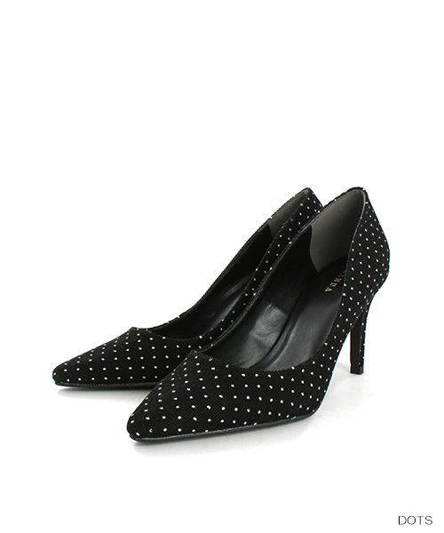RANDA(ランダ)の「スクエアトゥプレーンパンプス(パンプス・レディース・プラム/ブラック/ダークブラウン/ベージュ系その他/ドット/ライラック/ライトブルー/ベージュ・22/22.5/23/23.5/24/24.5/25/25.5)」の8枚目の写真