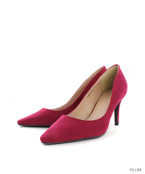 RANDA(ランダ)の「スクエアトゥプレーンパンプス(パンプス・レディース・プラム/ブラック/ダークブラウン/ベージュ系その他/ドット/ライラック/ライトブルー/ベージュ・22/22.5/23/23.5/24/24.5/25/25.5)」の7枚目の写真