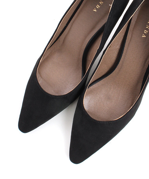 RANDA(ランダ)の「スクエアトゥプレーンパンプス(パンプス・レディース・プラム/ブラック/ダークブラウン/ベージュ系その他/ドット/ライラック/ライトブルー/ベージュ・22/22.5/23/23.5/24/24.5/25/25.5)」の16枚目の写真