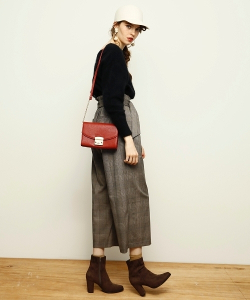 le.coeur blanc(ルクールブラン)の「タックDカンベルトワイドパンツ(その他パンツ・レディース・ライトグレー/ネイビー/ブラック系その他/ブラウン系その他2・SMALL/MEDIUM)」の7枚目の写真