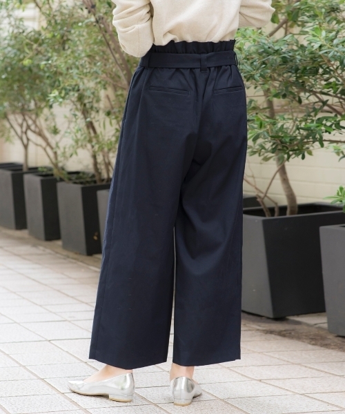 le.coeur blanc(ルクールブラン)の「タックDカンベルトワイドパンツ(その他パンツ・レディース・ライトグレー/ネイビー/ブラック系その他/ブラウン系その他2・SMALL/MEDIUM)」の11枚目の写真