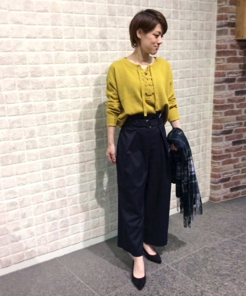 le.coeur blanc(ルクールブラン)の「タックDカンベルトワイドパンツ(その他パンツ・レディース・ライトグレー/ネイビー/ブラック系その他/ブラウン系その他2・SMALL/MEDIUM)」の18枚目の写真