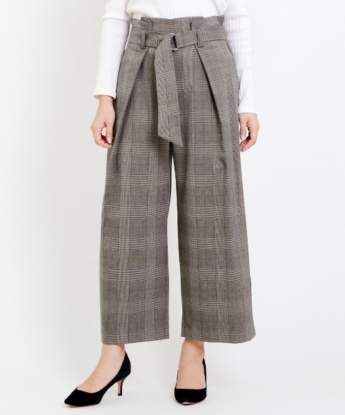 le.coeur blanc(ルクールブラン)の「タックDカンベルトワイドパンツ(その他パンツ・レディース・ライトグレー/ネイビー/ブラック系その他/ブラウン系その他2・SMALL/MEDIUM)」の16枚目の写真