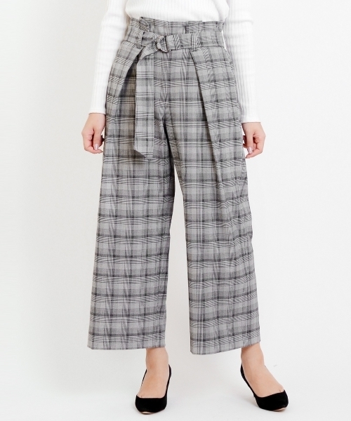 le.coeur blanc(ルクールブラン)の「タックDカンベルトワイドパンツ(その他パンツ・レディース・ライトグレー/ネイビー/ブラック系その他/ブラウン系その他2・SMALL/MEDIUM)」の15枚目の写真