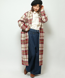 LBC | ウールブレンドビックチェックコート(チェスターコート)