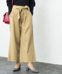 WEGO | WEGO/チノウエストリボンタックワイドパンツ(チノパンツ)