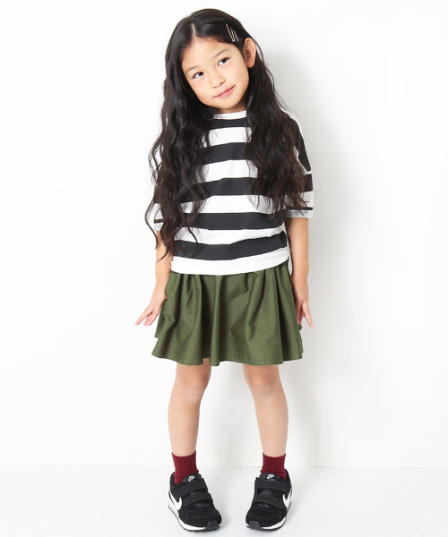 devirock（デビロック）の「インナーパンツ付きミニ丈ボリュームギャザースカート（スカート・キッズ・カーキ/ブラック/ピンク系その他/オレンジ系その他/ベージュ/イエロー系その他/パープル系その他・100cm/130cm/110cm/140cm/150cm/160cm/120cm）」の20枚目の写真