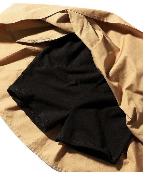 devirock（デビロック）の「インナーパンツ付きミニ丈ボリュームギャザースカート（スカート・キッズ・カーキ/ブラック/ピンク系その他/オレンジ系その他/ベージュ/イエロー系その他/パープル系その他・100cm/130cm/110cm/140cm/150cm/160cm/120cm）」の16枚目の写真