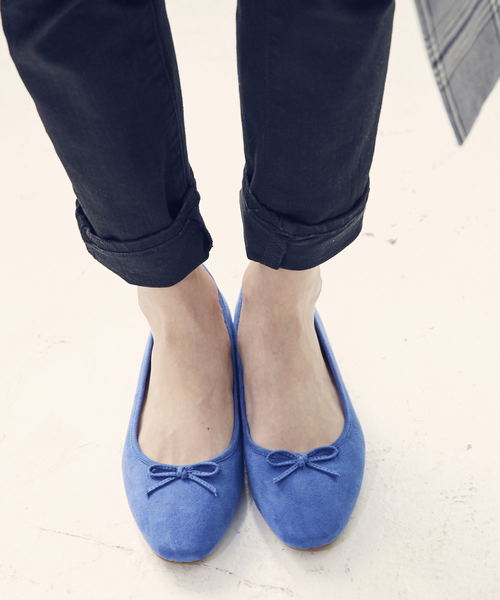 ORiental TRaffic（オリエンタルトラフィック）の「春夏★スクエアバレエシューズ★8113（バレエシューズ・レディース・ピンク/ホワイト/ブラック/ブルー・38/39/42/40/35/37/41/34/36）」の3枚目の写真