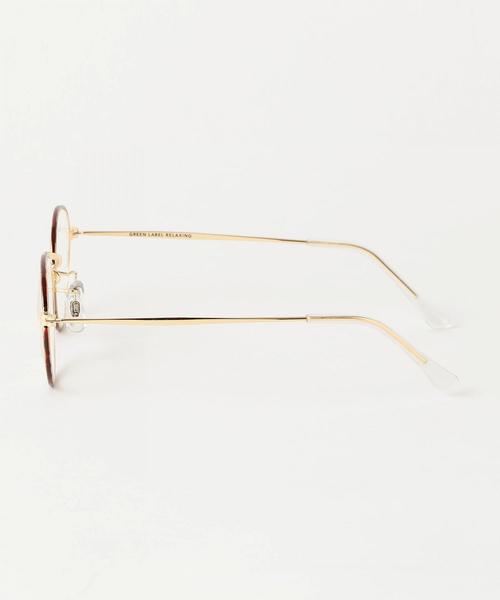 green label relaxing（グリーンレーベルリラクシング）の「SC メタルフレームクリアレンズ メガネ ◆（メガネ・レディース・ブラウン/ブラック・FREE）」の3枚目の写真
