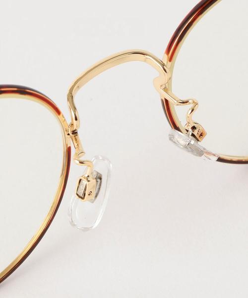 green label relaxing（グリーンレーベルリラクシング）の「SC メタルフレームクリアレンズ メガネ ◆（メガネ・レディース・ブラウン/ブラック・FREE）」の5枚目の写真