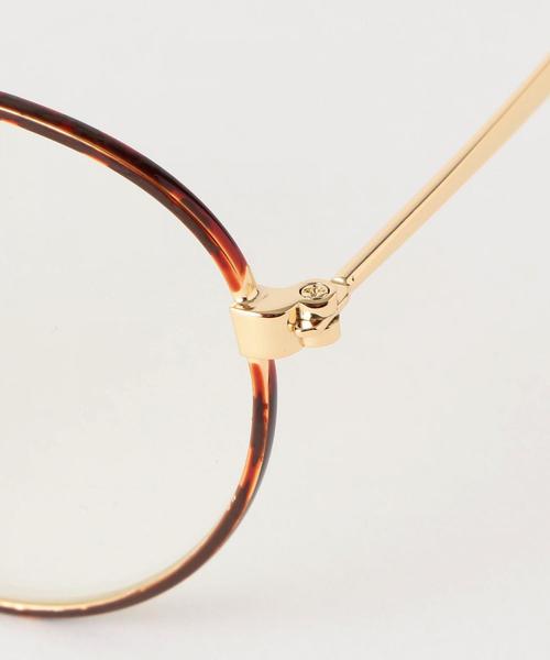 green label relaxing（グリーンレーベルリラクシング）の「SC メタルフレームクリアレンズ メガネ ◆（メガネ・レディース・ブラウン/ブラック・FREE）」の6枚目の写真