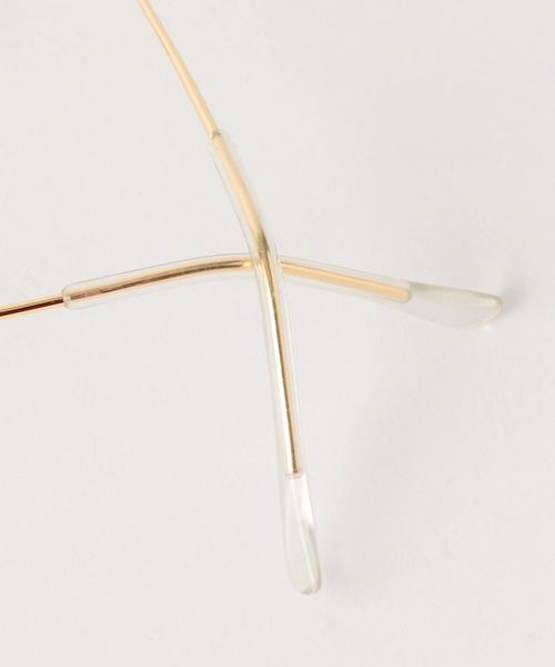 green label relaxing（グリーンレーベルリラクシング）の「SC メタルフレームクリアレンズ メガネ ◆（メガネ・レディース・ブラウン/ブラック・FREE）」の7枚目の写真