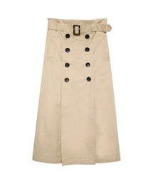 Re:EDIT | 綿ツイルフロントタックセミタイトスカート(スカート)