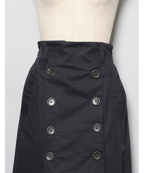 Re:EDIT（リエディ）の「綿ツイルフロントタックセミタイトスカート（スカート・レディース・ベージュ/ネイビー/ライトベージュ/カーキ・MEDIUM）」の8枚目の写真