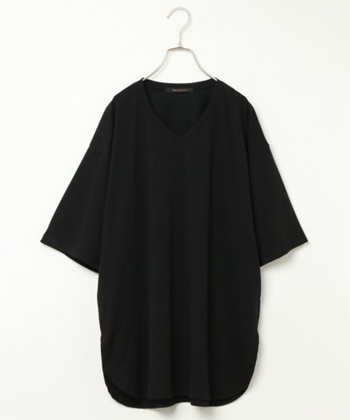 VENCEEXCHANGE（ヴァンスエクスチェンジ）の「スリット入りチュニック（Tシャツ/カットソー・レディース・ホワイト/ブラック/ブルー/ベージュ・M）」の3枚目の写真