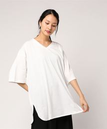 VENCEEXCHANGE | スリット入りチュニック(Tシャツ/カットソー)