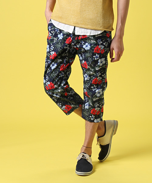 MEN'S BIGI Gramicci 別注 ショーツ 七分丈 フラワー 花柄 MEN'S BIGI（メンズビギ）の「グラミチ （gramicci）別注