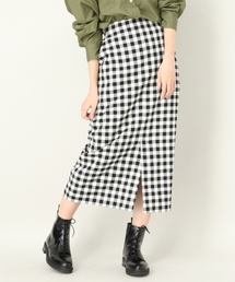 LOWRYS FARM | ギンガムタイトロングスカート　803806(スカート)