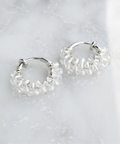 tone(トーン)の「【marinaJEWELRY】SV/Crystal Quartz pave earringSS(イヤリング・レディース・その他・S)」の3枚目の写真