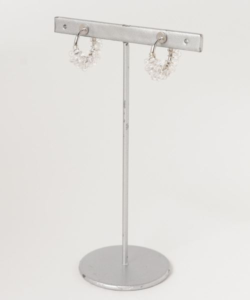 tone(トーン)の「【marinaJEWELRY】SV/Crystal Quartz pave earringSS(イヤリング・レディース・その他・S)」の2枚目の写真