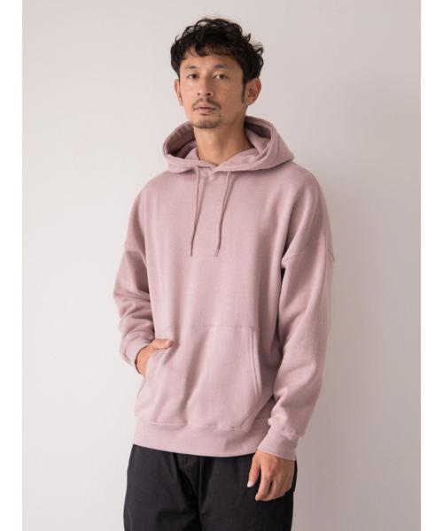 koe(コエ)の「TC裏起毛 ビッグシルエットプルパーカー ●(パーカー・メンズ・ピンク/ロイヤルブルー/ホワイト/ベージュ/ブラック・M/L)」の17枚目の写真