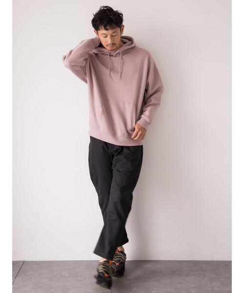 koe(コエ)の「TC裏起毛 ビッグシルエットプルパーカー ●(パーカー・メンズ・ピンク/ロイヤルブルー/ホワイト/ベージュ/ブラック・M/L)」の21枚目の写真