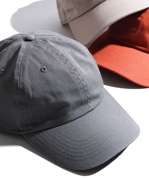 WEGO(ウィゴー)の「WEGO/無地ローキャップ(キャップ・メンズ・ブラック/ベージュ/ダークインディゴブルー/ダークオレンジ/ダークベージュ/カーキ/ブルー/ライトパープル/パープル/キャメル/ネイビー/ライトピンク/ライトイエロー/レッド/ワイン/ホワイト・FREE)」の7枚目の写真