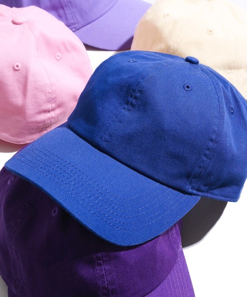 WEGO(ウィゴー)の「WEGO/無地ローキャップ(キャップ・メンズ・ブラック/ベージュ/ダークインディゴブルー/ダークオレンジ/ダークベージュ/カーキ/ブルー/ライトパープル/パープル/キャメル/ネイビー/ライトピンク/ライトイエロー/レッド/ワイン/ホワイト・FREE)」の9枚目の写真