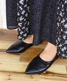 minia | ポインテッドバブーシュ  [ minia ](パンプス)